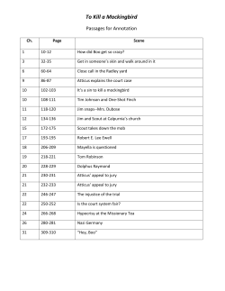 To Kill a Mockingbird