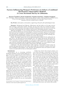 Factors Influencing Women`s Preference to select a