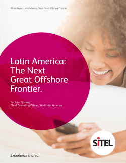 Latin America: The Next Great Offshore Frontier.