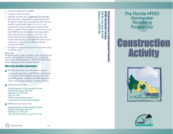 FDEP NPDES Construction Brochure