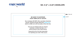 NO. 9 (4&rdquo; x 9.25&rdquo;) ENVELOPE