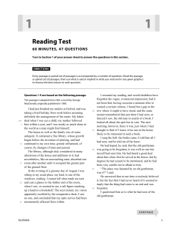 Reading Test