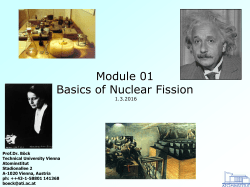 Module 01 Basics of Nuclear Fission