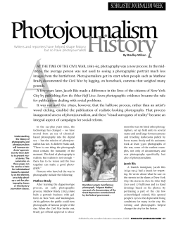 History of Photojournalism