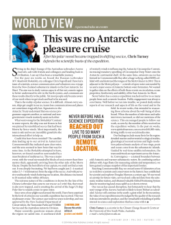 This was no Antarctic pleasure cruise
