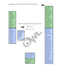 Running head - the Purdue University Online Writing Lab