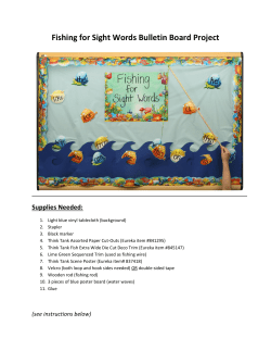 Fishing for Sight Words Bulletin Board Project