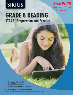 grade 8 reading - Sirius Education Solutions