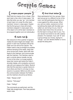 crepe-paper people faith fall find that letter