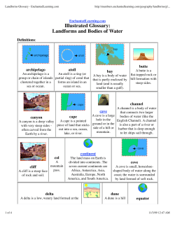 Landforms Glossary - EnchantedLearning.com