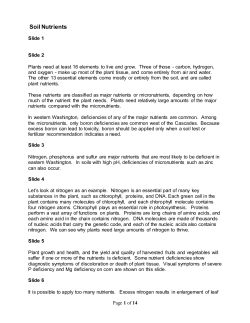 Soil Nutrients