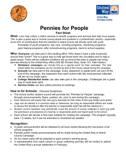 Pennies for People - United Way of Island County