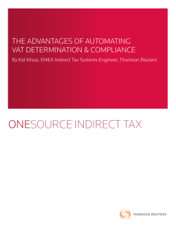 The Advantages of Automating VAT