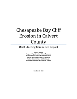 Chesapeake Bay Cliff Erosion in Calvert County
