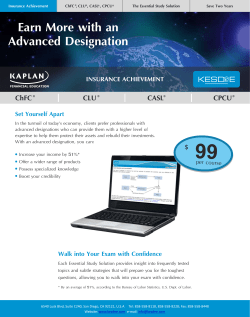 ChFC&reg; CLU&reg; CASL&reg; CPCU&reg; - Insurance Achievement