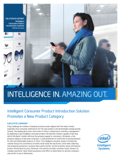 Solution Blueprint: Intelligent Consumer Product Introduction