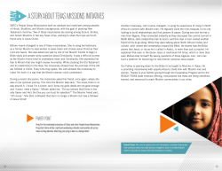 A STORY ABOUT TEXAS MISSIONS INITIATIVES