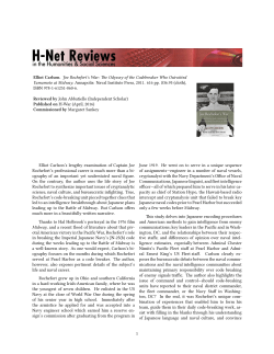 Untitled [John Abbatiello on Joe Rochefort`s War: The - H-Net