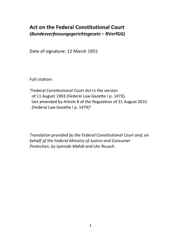 Law on the Federal Constitutional Court