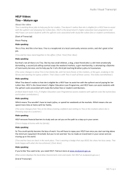 Tina - Mature age transcript