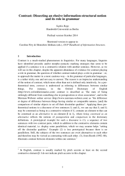 Contrast: Dissecting an elusive information