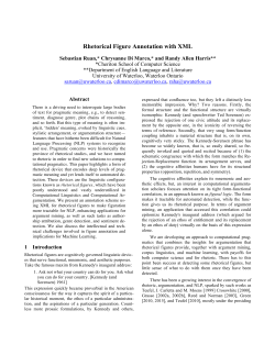 Rhetorical Figure Annotation with XML