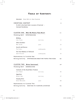 TABLE OF CONTENTS - Perfection Learning