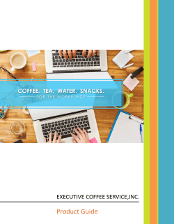 coffee. tea. water. snacks.