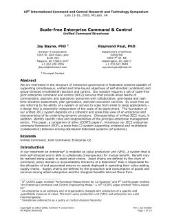 paper - Command and Control Research Portal