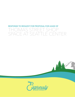 THOMAS STREET SHOP SPACE AT SEATTLE CENTER