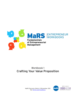 Crafting Your Value Proposition