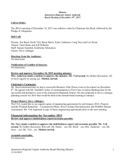Jamestown Municipal Airport Authority