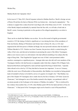 Michael Ray Mathias Bezill, the Unpopular Alien?