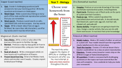 Biology - Year 7 Homework