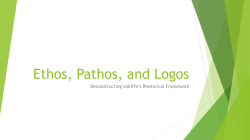 Ethos, Pathos, and Logos