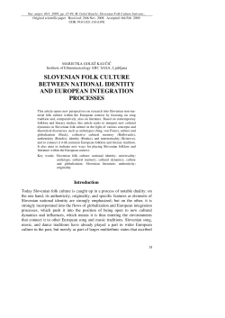 slovenian folk culture between national identity and european
