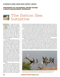 Salton Sea 101 - Salton Sea Initiative