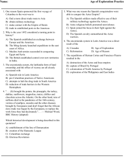Name: Age of Exploration Practice