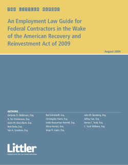 An Employment Law Guide for Federal