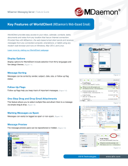 MDaemon Messaging Server - Key Features of WorldClient