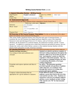 ENLT 224 - University of Montana
