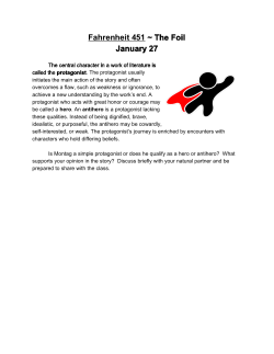 Fahrenheit 451​ ~ The Foil January 27