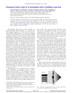 Focusing of hard x-rays to 16 nanometers with a multilayer Laue lens