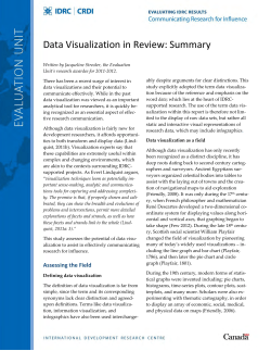 Data Visualization in Review: Summary