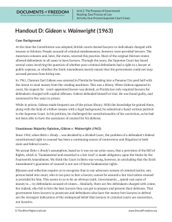 Gideon v. Wainwright - Easy Peasy All-in