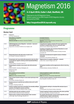 Conference programme