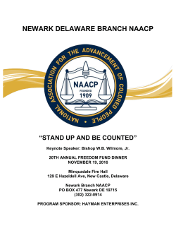 NEWARK DELAWARE BRANCH NAACP
