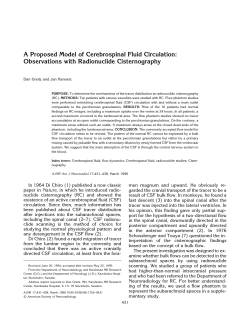Observations with Radionuclide Cisternography
