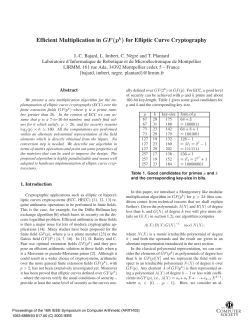 Efficient multiplication in GF(p/sub k/)