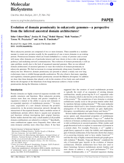 Evolution of domain promiscuity in eukaryotic